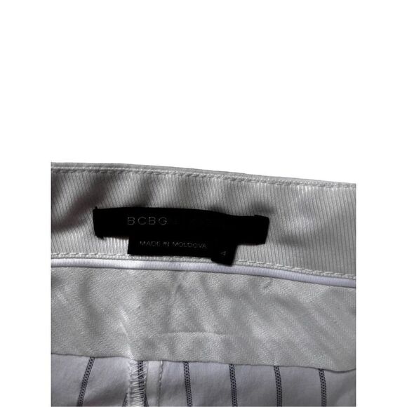 BcBG white pinstriped pants size 4 - Picture 11 of 11